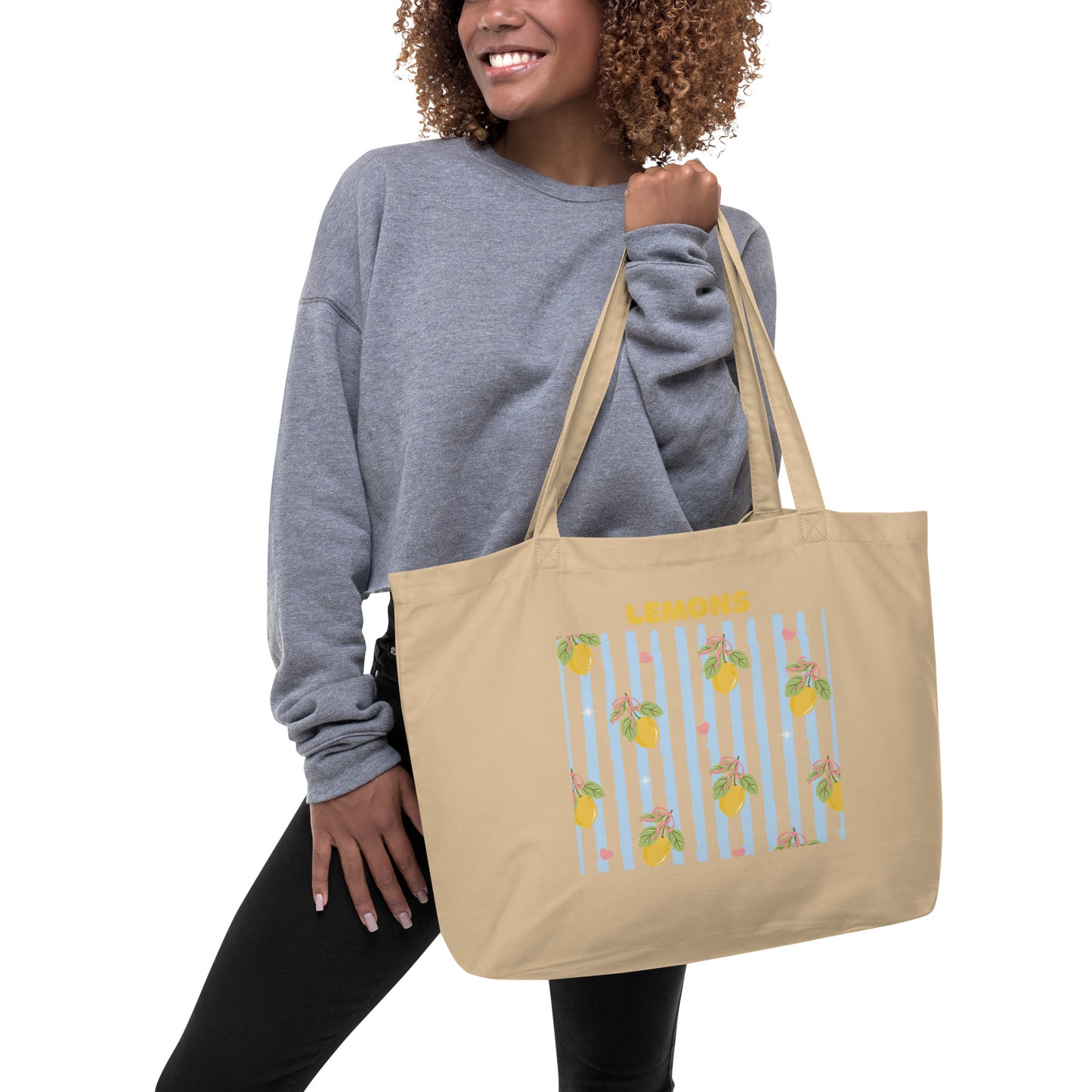"Lemon Club" - Tote Bag - Summer Stripe Edition
