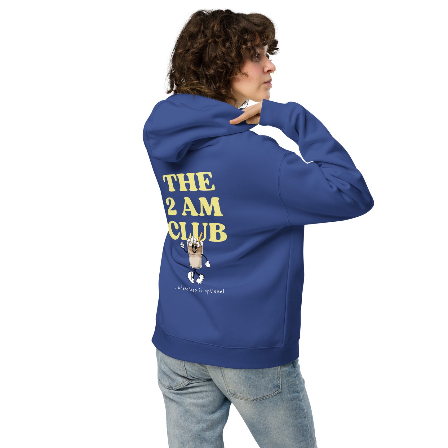 „THE 2 AM CLUB“ Hoodie - Iced Coffee Edition - Team Cobalt
