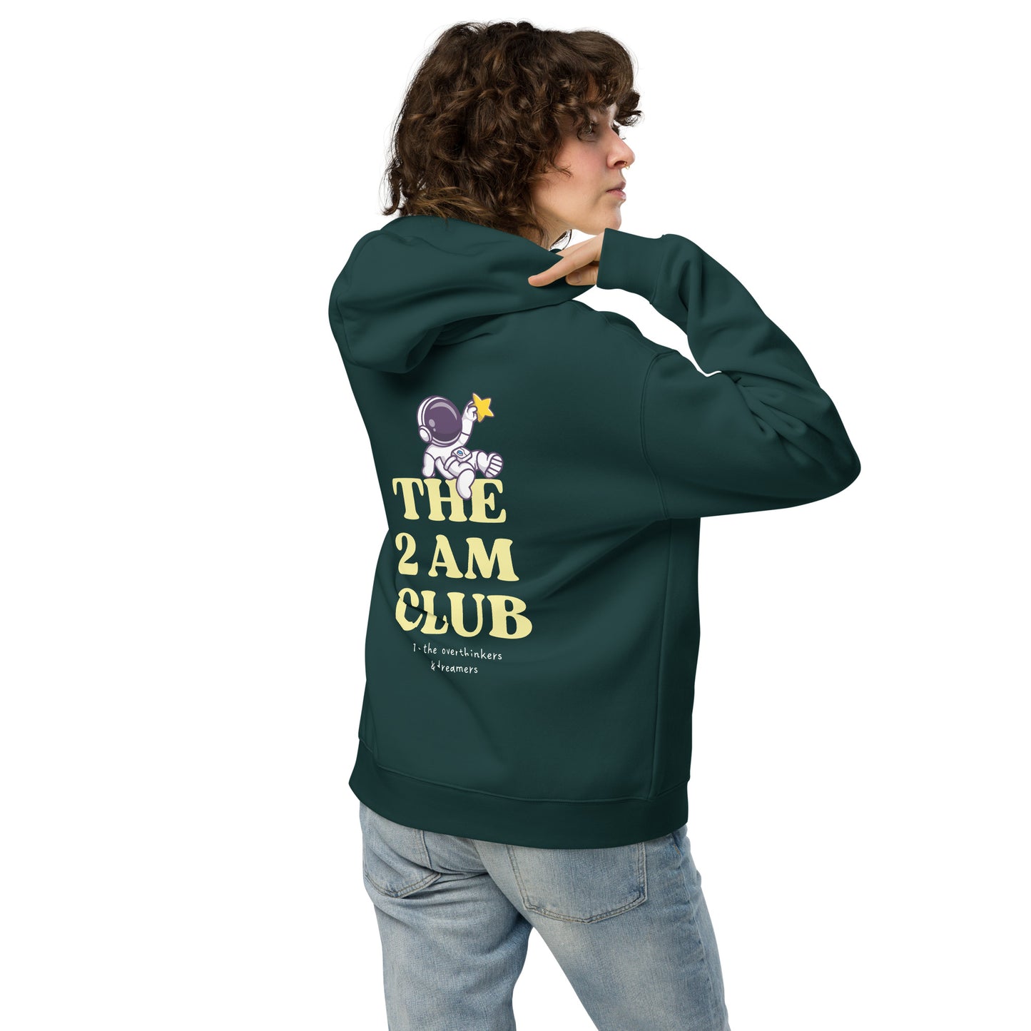 „THE 2 AM CLUB“ Hoodie - Astronaut Edition - Team Pine Green