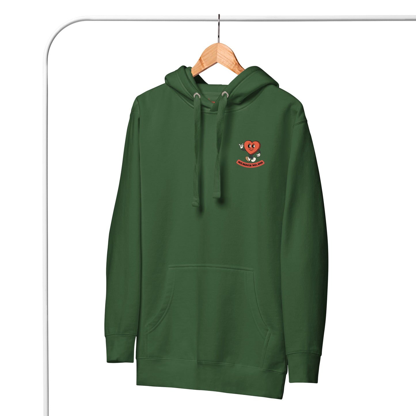 "Self Love Club" Hoodie – Team Forest Green