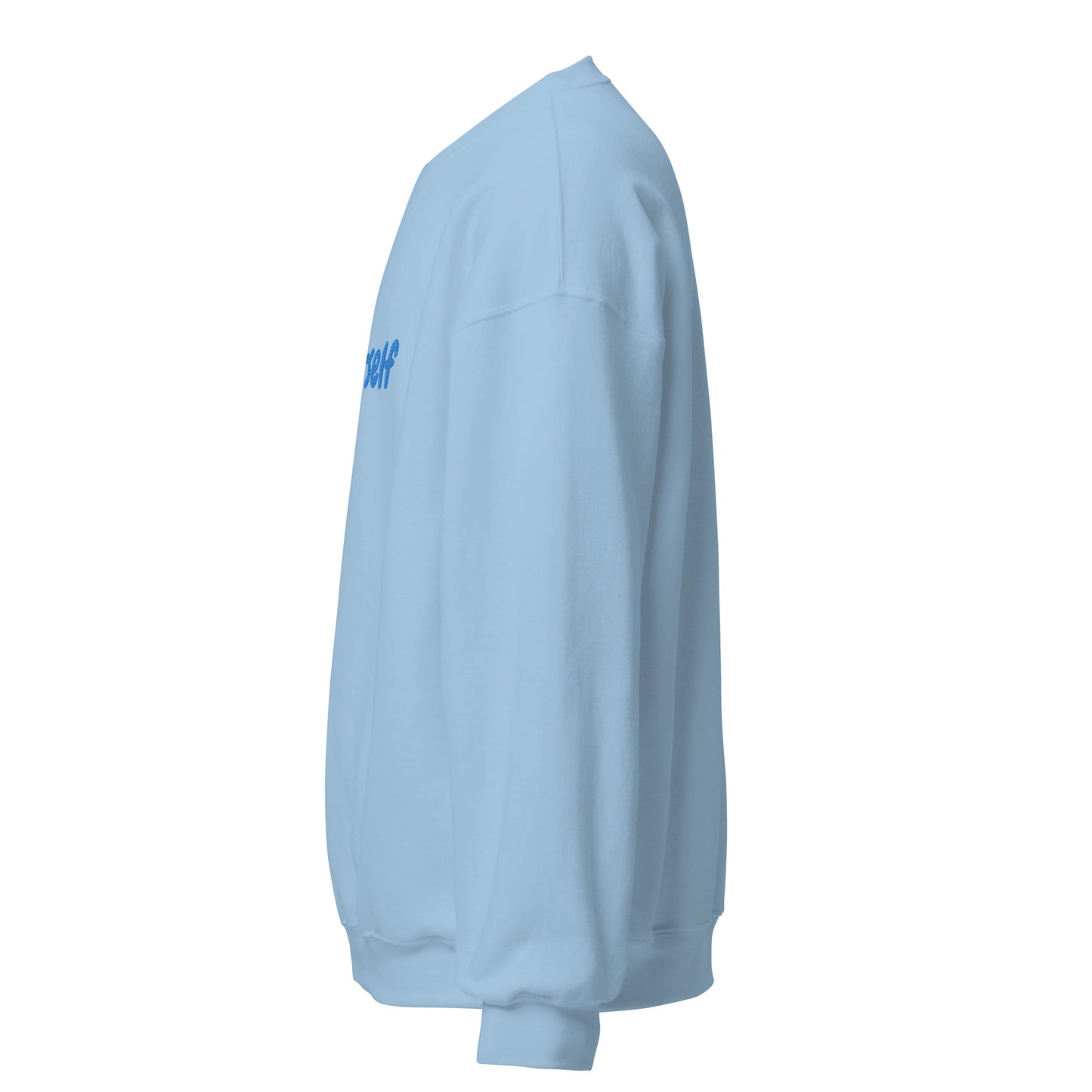 "Love Yourself" Sweater | Light Blue | Embroidered