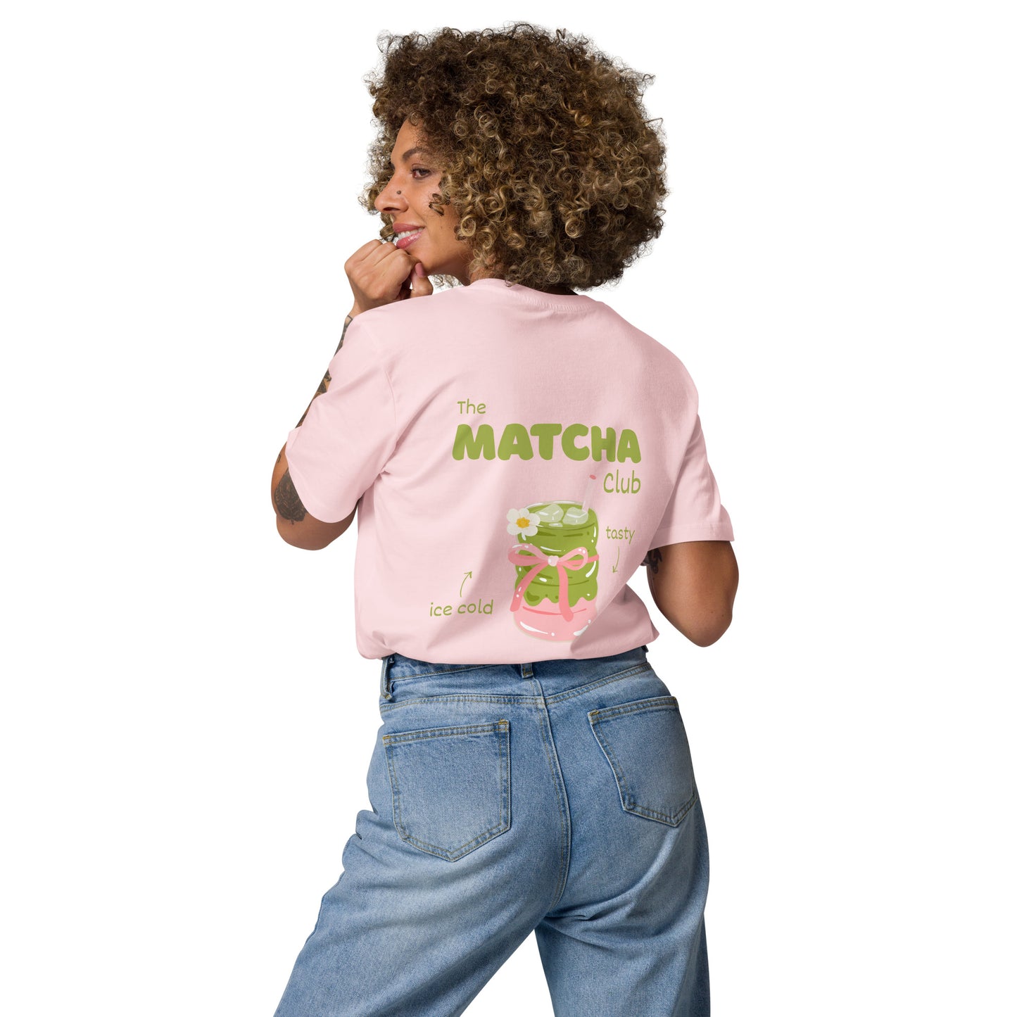 "The Matcha Club" T-Shirt - Team Cotton Pink