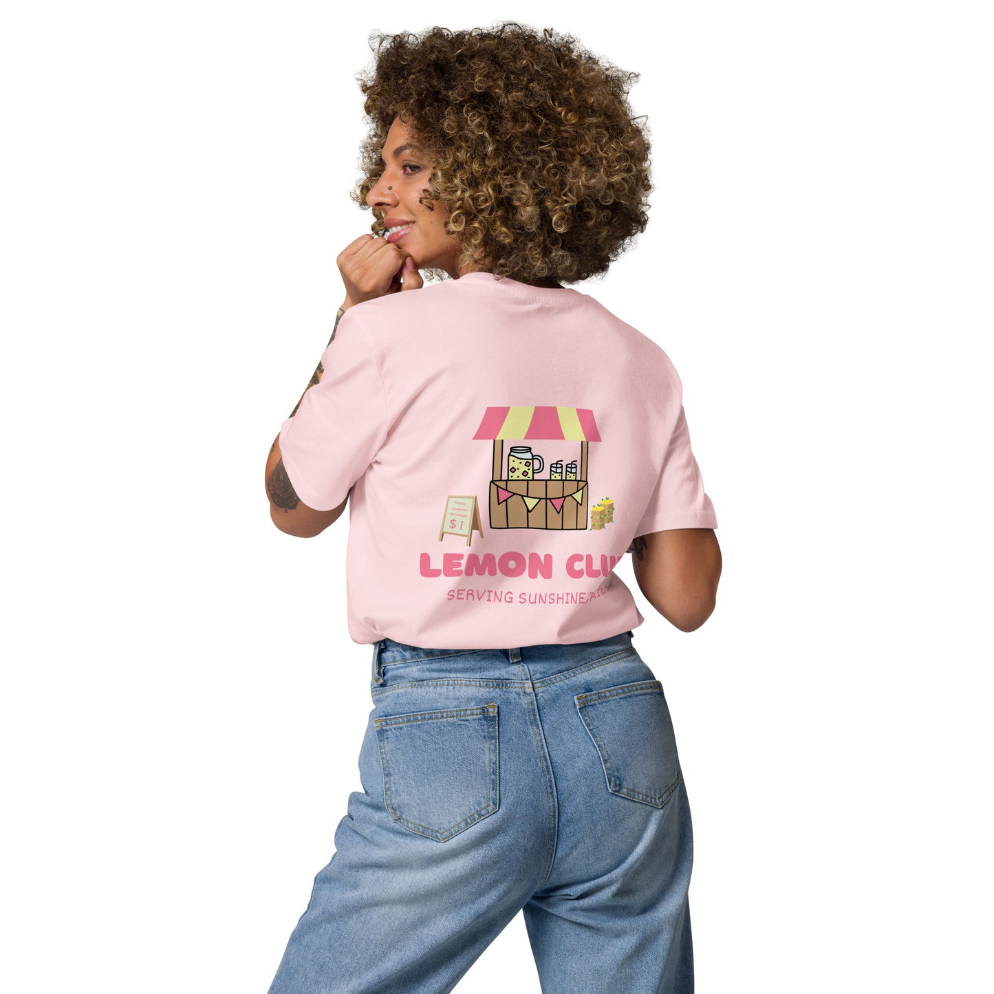 "Lemon Club" T-Shirt - Lemonade Stand Edition - Team Cotton Pink