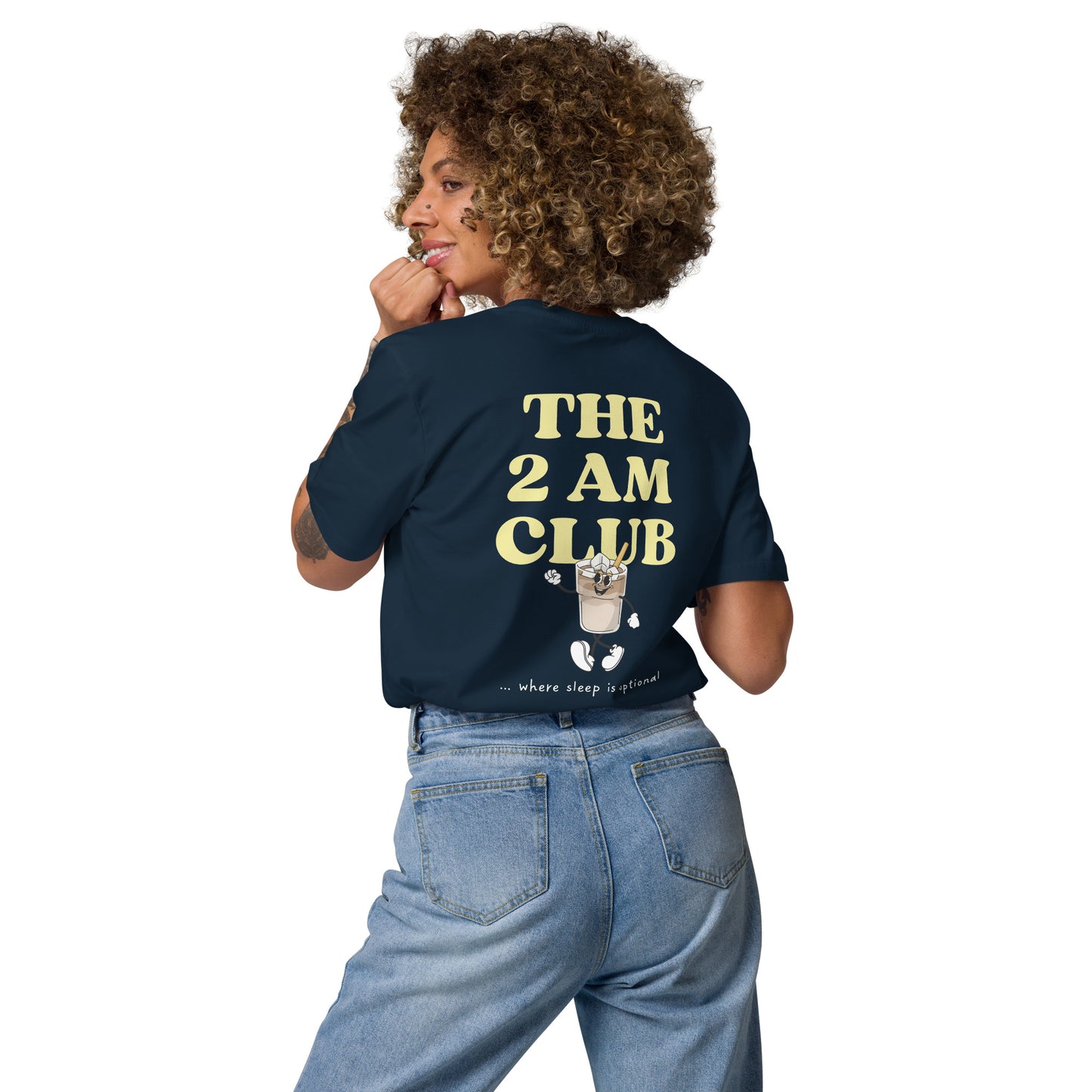 „THE 2 AM CLUB“ T-Shirt - Iced Coffee Edition - Team French Navy