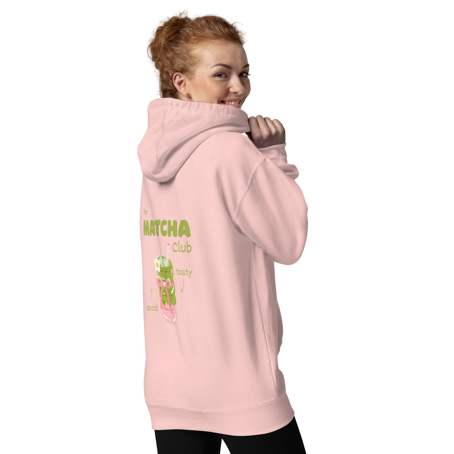 "The Matcha Club" Hoodie - Team Light Pink