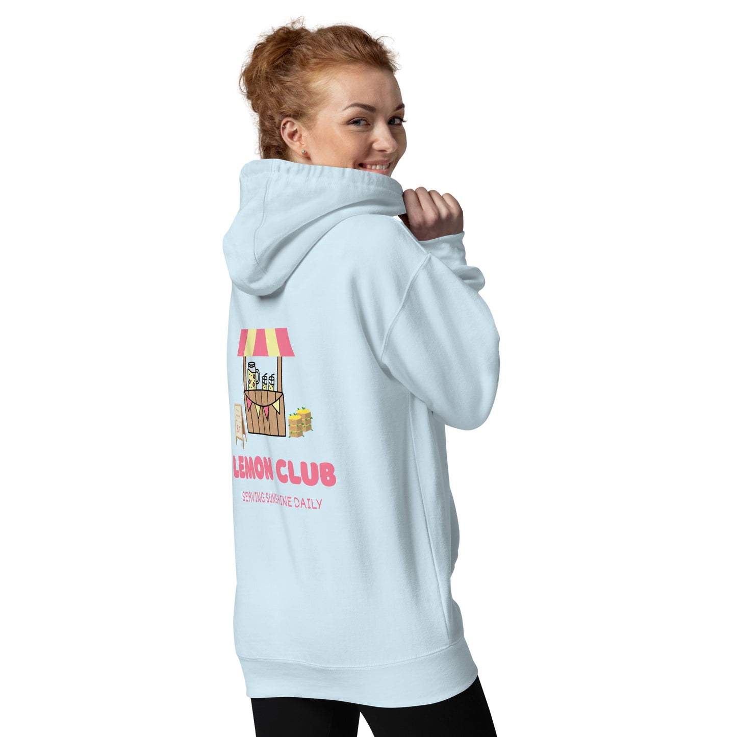 "Lemon Club" Hoodie - Lemonade Stand Edition - Team Sky Blue